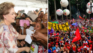 Dilma e Protesto pro