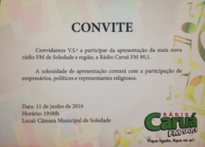 Convite Caruá FM