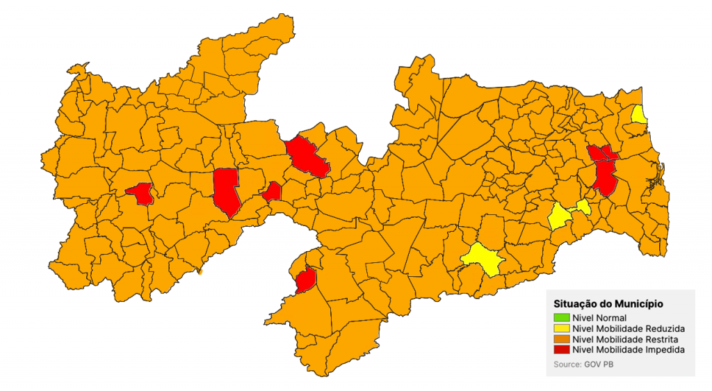 NOVO MAPA DE CLASSIFICAÇÃO DA PARAÍBA